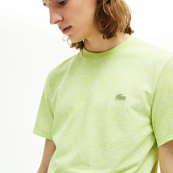 Áo Phông Lacoste Men's T-Shirt Z Ultralightgo Material With Round Neckline Motion Màu Xanh Nõn Chuối Size XL - Thời trang - Vua Hàng Hiệu