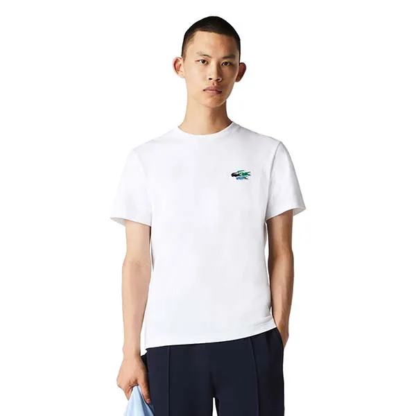 Áo Thun Nam Lacoste Men's Short Sleeve T-Shirt M/C TH7983 001 Màu Trắng - Thời trang - Vua Hàng Hiệu