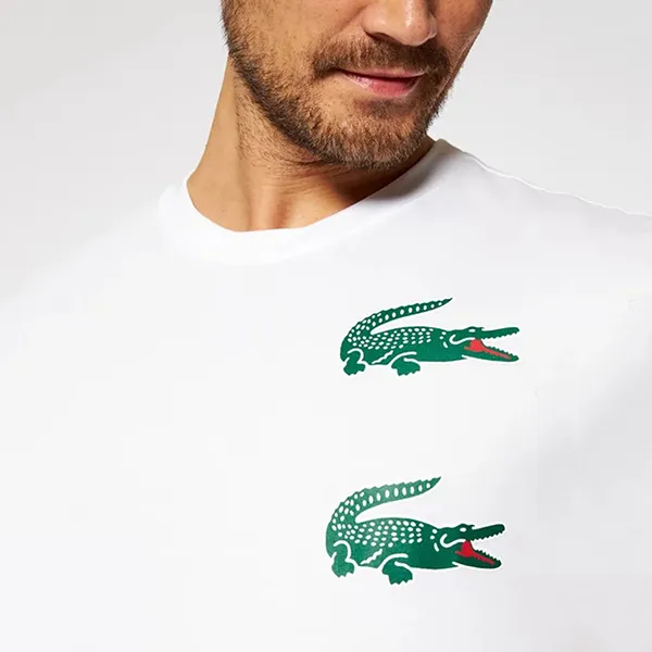 Áo Phông Lacoste T-Shirt TH7222 51 001 Blanc Regular Fit Màu Trắng Size M