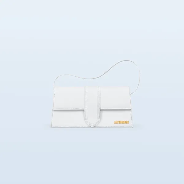 Túi Xách Jacquemus Le Bambino Long Envelope Shoulder Bag Size 28 Màu Trắng - Túi xách - Vua Hàng Hiệu