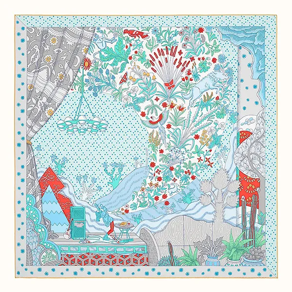 Khăn Nữ Hermès Le Premier Chant Scarf 90 Phối Màu