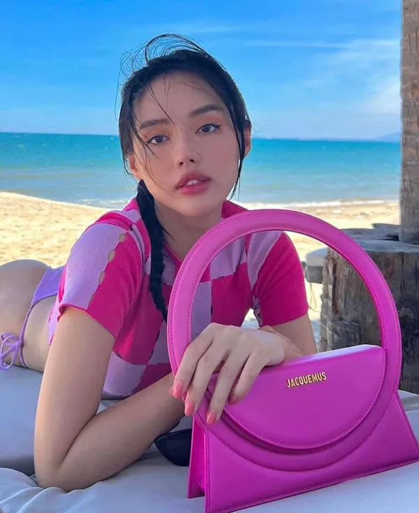 Túi Xách Jacquemus Le Sac Rond Sac À Main À Anse Ronde Size 26 Màu Hồng - Túi xách - Vua Hàng Hiệu