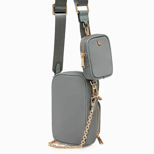 Túi Hộp Lyn Roswell Mini Crossbody Bags LL21WBF015 Màu Xám