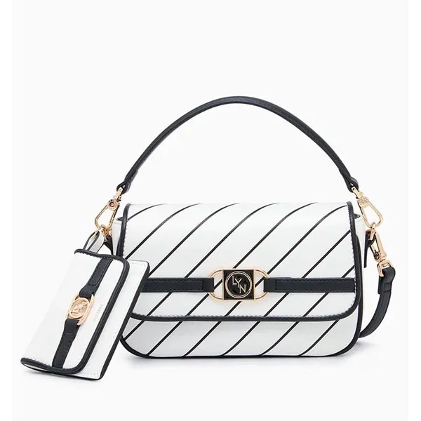 Túi Xách Lyn Velextra Shoulder Bags LL21FBF134 Màu Trắng