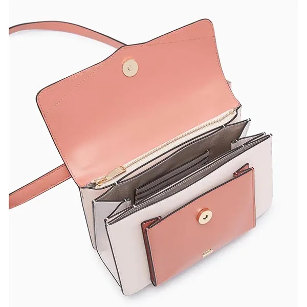 Túi Đeo Chéo Lyn Juniper M Crossbody Bags LL21FBF145 Màu Hồng Cam