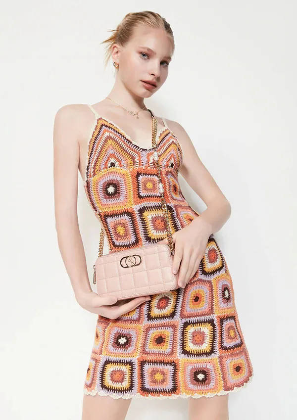 Túi Đeo Chéo Lyn Peggy S Crossbody Bags LL22CBF161 Màu Be