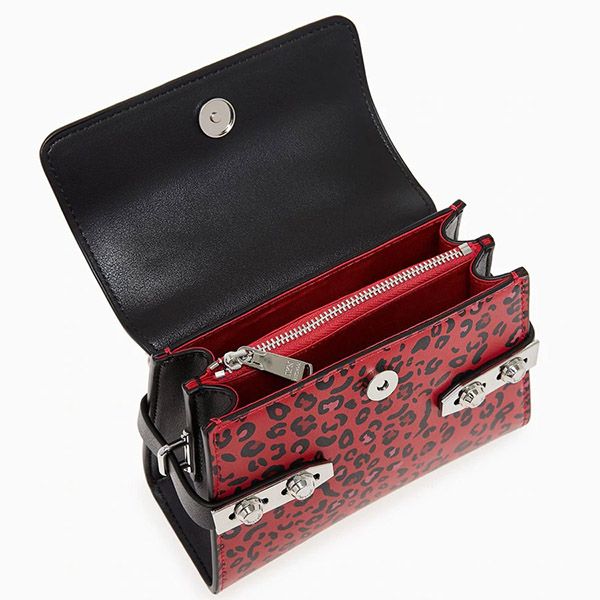 Túi Xách Lyn Leo Top Handle Mini Handbags LL22CBS058 Màu Đen Đỏ - 4