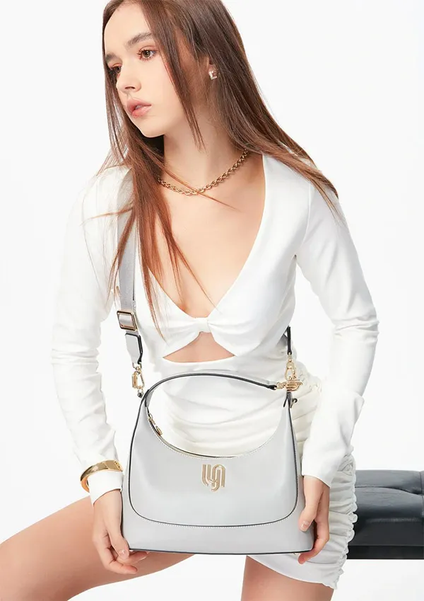 Túi Xách Lyn Infinite Jemma M Shoulder Bags LL22MBC023 Màu Xám