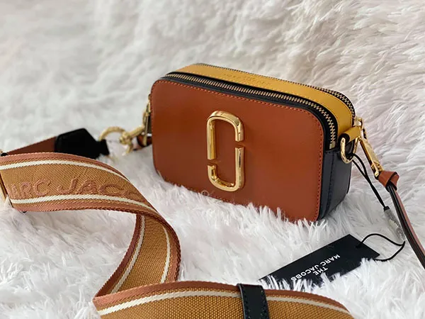 Túi Đeo Chéo Marc Jacobs Snapshot Shoulder Small Camera Bag Màu Cam Đất