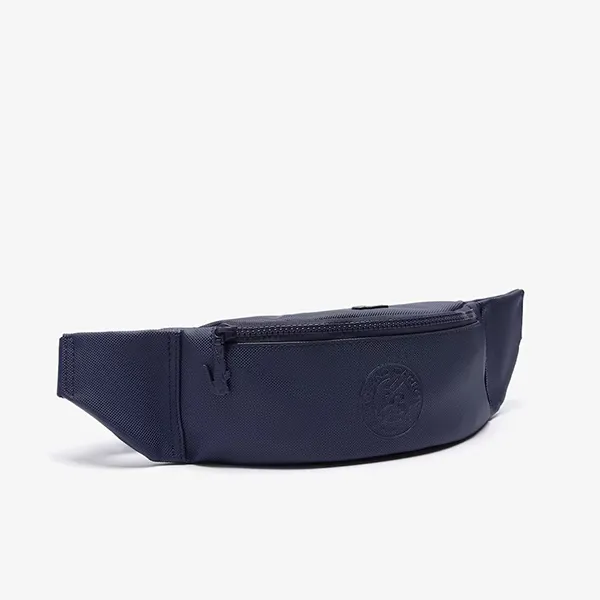 Túi Đeo Chéo Lacoste Men’s French Open Edition Piqué Canvas Zip Belt Bag Màu Xanh Navy