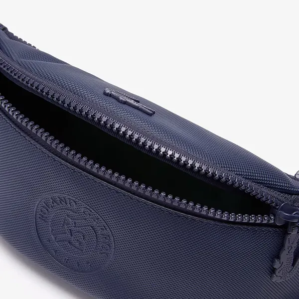 Túi Đeo Chéo Lacoste Men’s French Open Edition Piqué Canvas Zip Belt Bag Màu Xanh Navy