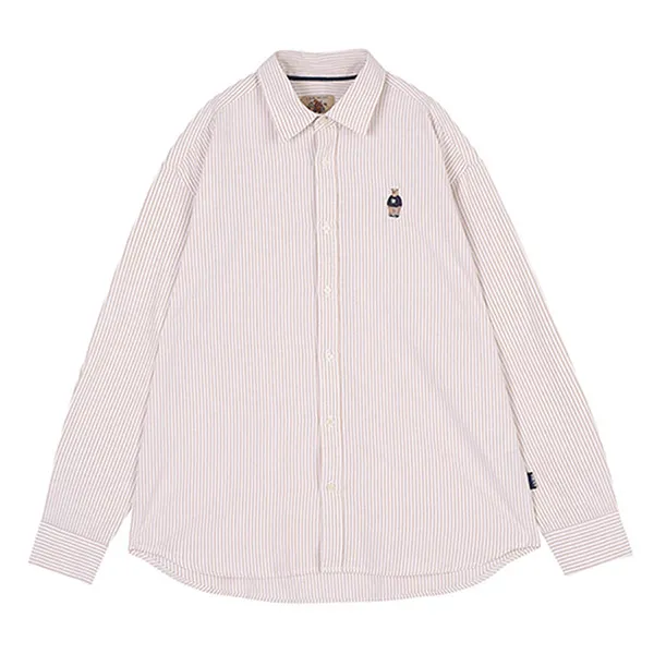 Áo Sơ Mi WHOAU Steve WHYSC2112U Sọc Kem Size M