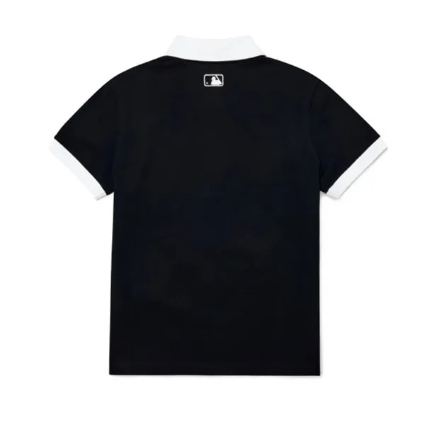 Áo Tshirt Polo MLB Basic Slim Fit Collar La Dodgers 3FPQ03023-07BLD Màu Đen Viền Trắng