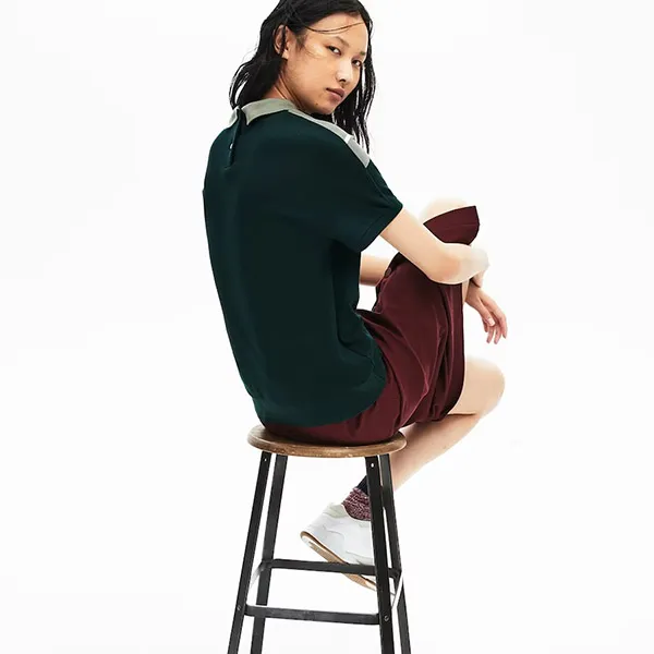 Áo Polo Lacoste Made In France Jacquard Piqué Polo Shirt PF8664-51 Màu Xanh Đen - Thời trang - Vua Hàng Hiệu