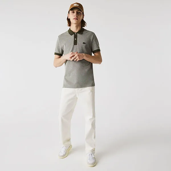 Áo Polo Lacoste PH0059 Regular Fit Màu Xám - Thời trang - Vua Hàng Hiệu