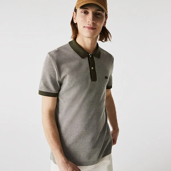 Áo Polo Lacoste PH0059 Regular Fit Màu Xám - Thời trang - Vua Hàng Hiệu