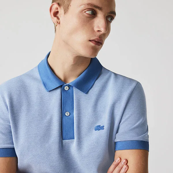 Áo Polo Lacoste PH0059 Regular Fit Màu Xanh Blue Size S