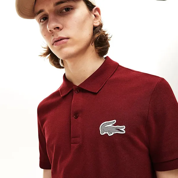 Áo Polo Lacoste Regular Fit Men's Polo Shirt Màu Đỏ Size S - Thời trang - Vua Hàng Hiệu