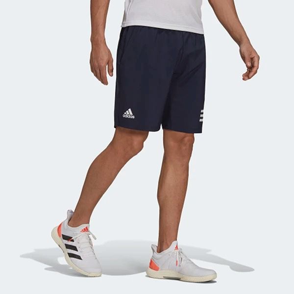 Quần Shorts Tennis Adidas 3 Sọc Club Màu Xanh Navy Size S - 1