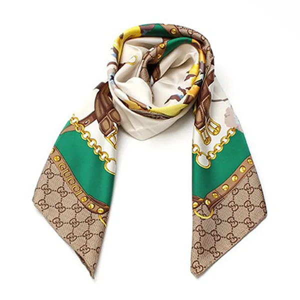 Khăn Quàng Cổ Gucci New GG Floral Summer Silk Shawl Wrap 90 Phối Màu - Thời trang - Vua Hàng Hiệu