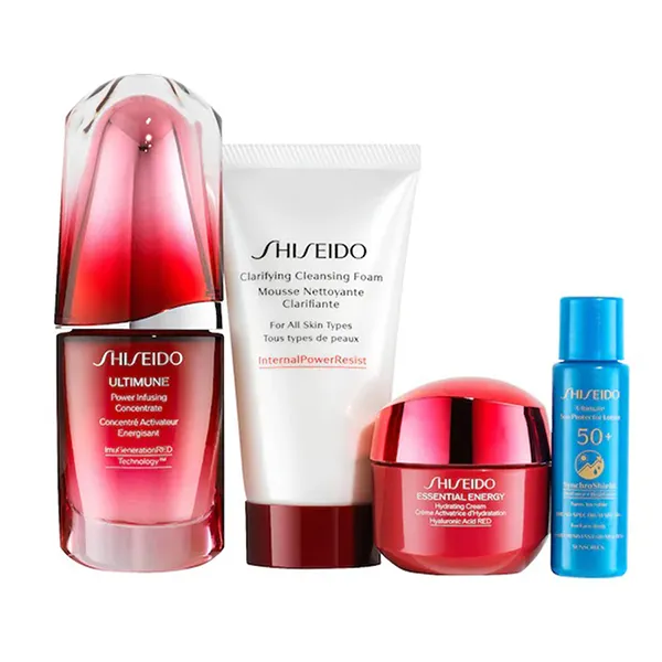 Set Sản Phẩm Chăm Sóc Da Shiseido Ultimune Hydrate & Strengthen Serum 4 Món