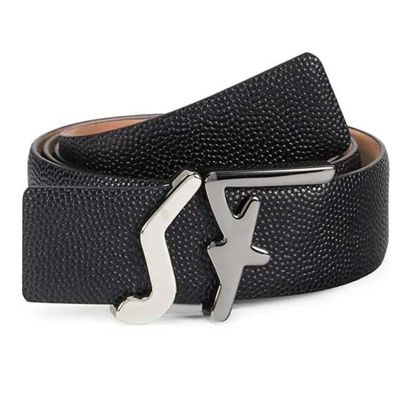 Thắt Lưng Salvatore Ferragamo SF Fixed Belt Màu Đen - Thắt lưng - Vua Hàng Hiệu