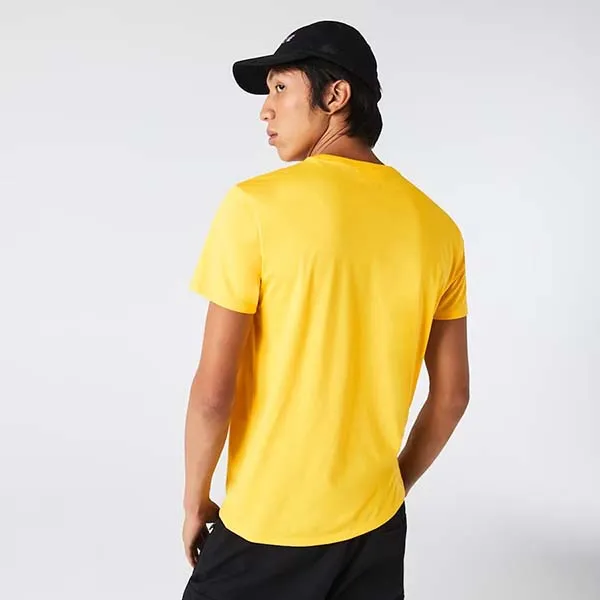 Áo Phông Nam Lacoste Men's Crew Neck Pima Cotton Jersey T-Shirt Màu Vàng Size S - 6