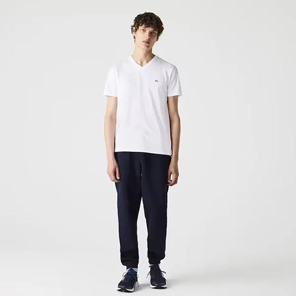 Áo Phông Lacoste Men's V-neck Pima Cotton Jersey T-shirt Màu Trắng Size S - Thời trang - Vua Hàng Hiệu
