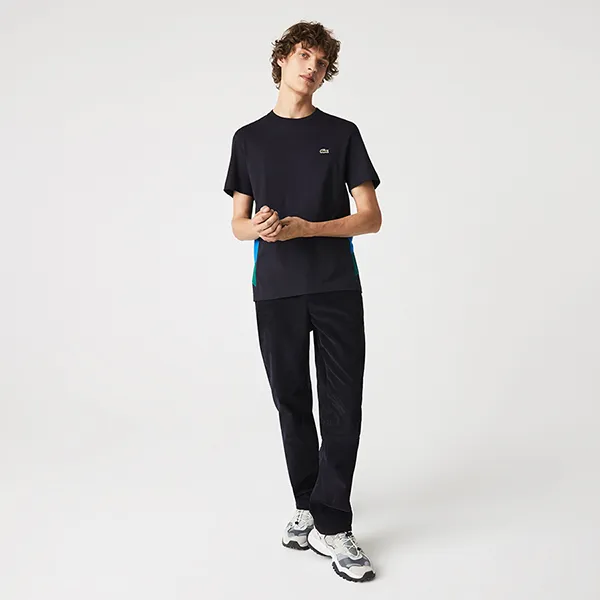 Áo Phông Lacoste Men’s Crew Neck Colorblock Panels Cotton T-Shirt Màu Xanh Navy Size M - Thời trang - Vua Hàng Hiệu