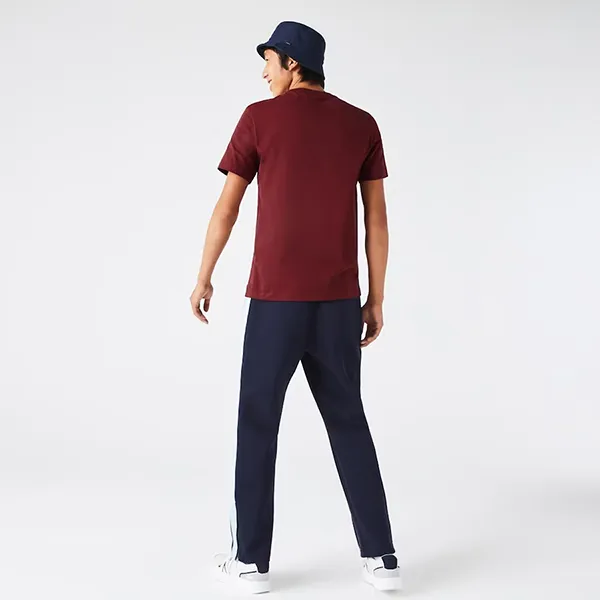 Áo Phông Lacoste Men’s Crew Neck Signature Embroidery Cotton T-Shirt Màu Đỏ Đô - Thời trang - Vua Hàng Hiệu