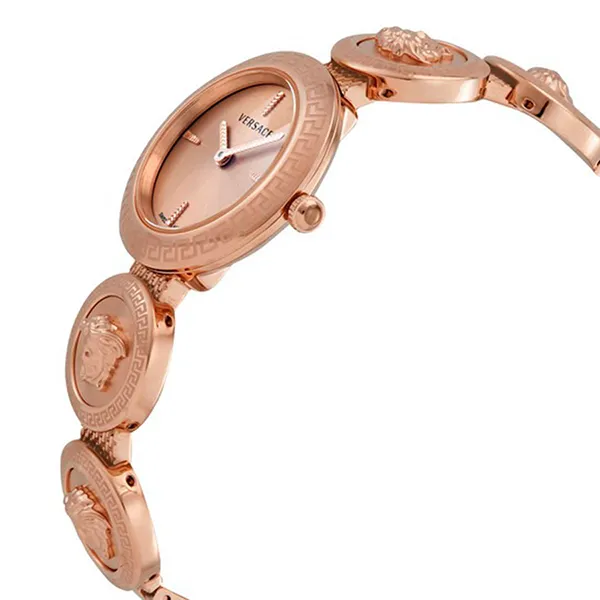 Đồng Hồ Nữ Versace VERF00918 Medusa Stud Icon Watch 28MM Màu Vàng Hồng