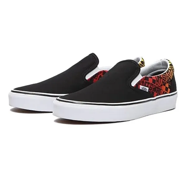 Giày Slip On Vans Classic Logo Flame Black/ True VN0A4U382N5 Màu Đen Size 39 - Giày - Vua Hàng Hiệu
