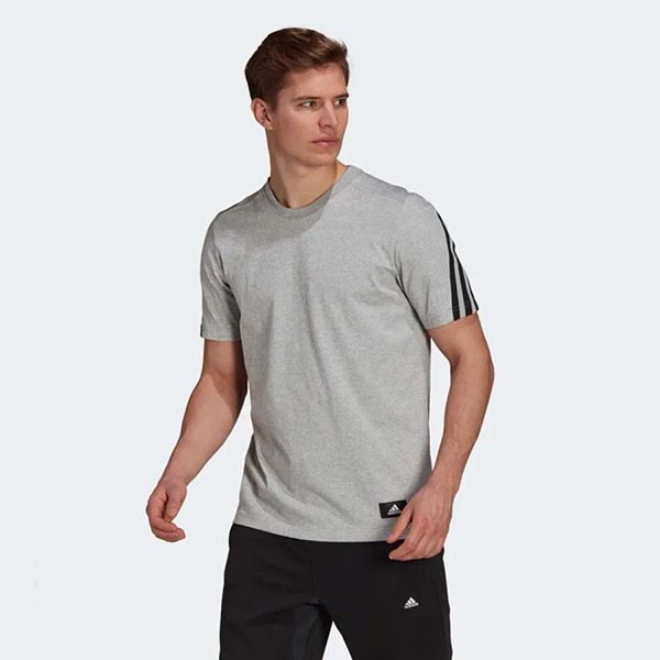 Áo Thun Nam Adidas 3 Sọc Future Icons Sportswear Tshirt Màu Xám - 1