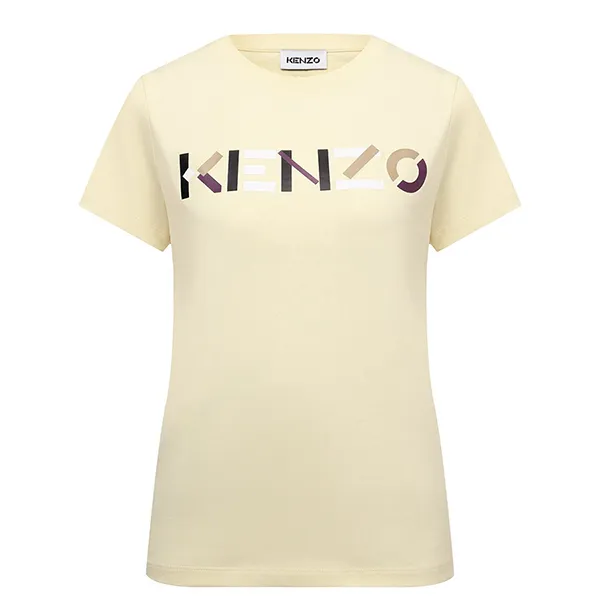 Áo Phông Kenzo T-Shirt With Multicoloured Logo 2TS840- 4SA-04 Màu Vàng
