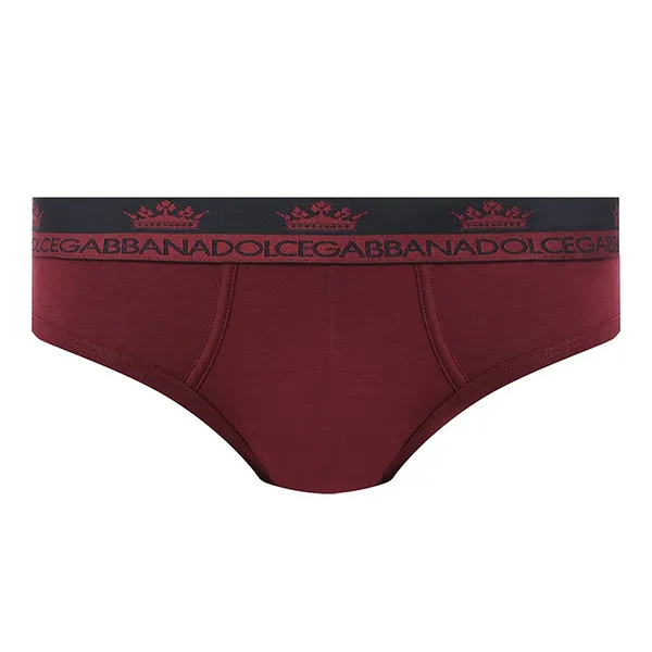 Quần Lót Nam Dolce & Gabbana D&G Brief DG Họa Tiết Cạp M3B12J FUECH Màu Đỏ