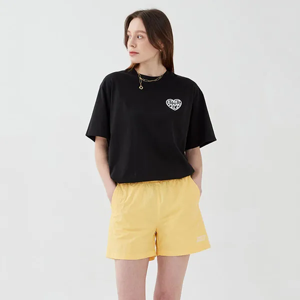 Áo Phông Stretch Angels Overfit Logo Black A-21S-SRTS04131-BK Màu Đen