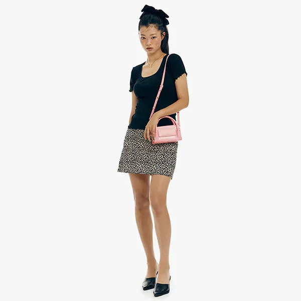 Túi Xách Tay Find Kapoor Marty Bag B 18 Crinkled Pink Màu Hồng