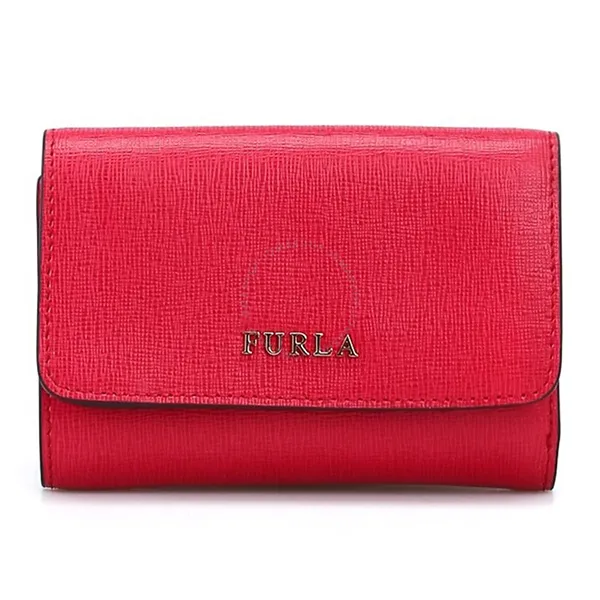 Ví Furla Tri-Fold Babylon Leather Wallet In Red 872819-PR76-B30-RUB Màu Đỏ