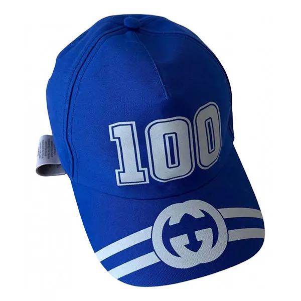 Mũ Nam Gucci 100 Gc Baseball Hat Màu Xanh Blue