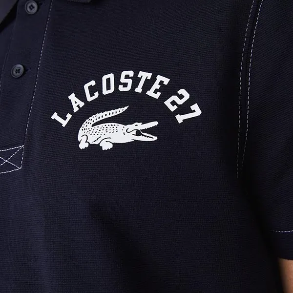 Áo Polo Lacoste Men's Vintage Navy Shirt YH0028-51G HDE Màu Xanh Navy