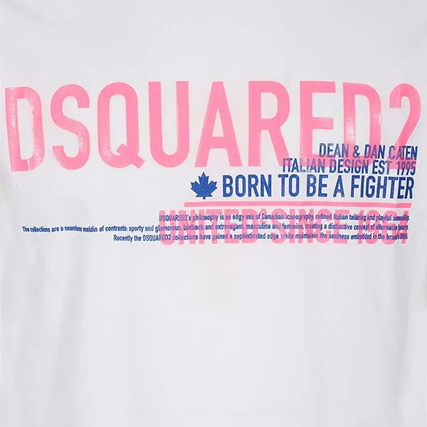Áo Phông Dsquared2 Printed T-Shirt S71GD0949 Màu Trắng - 3