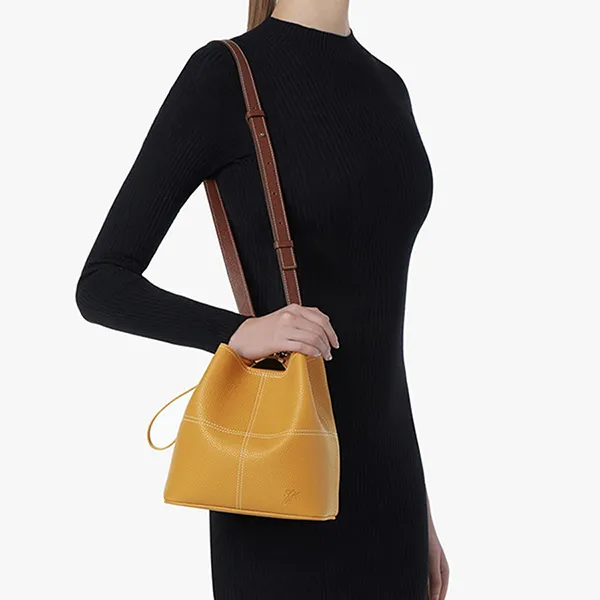 Túi Đeo Chéo Find Kapoor Pingo Bag 20 Stitch Solid Mustard Màu Vàng - Túi xách - Vua Hàng Hiệu