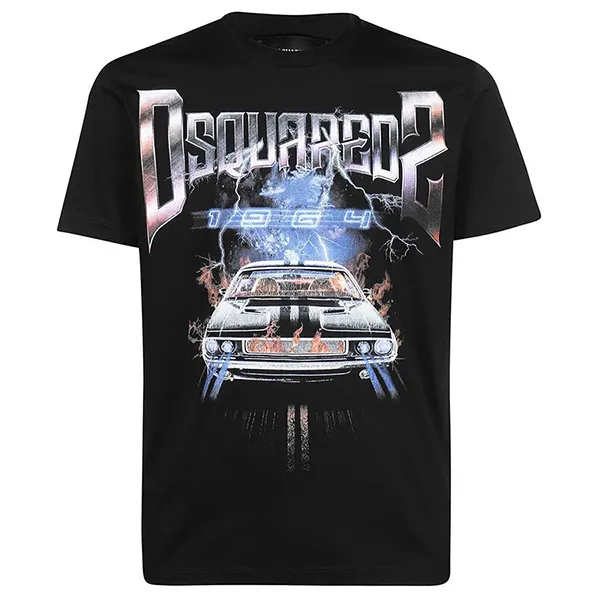 Áo Phông Dsquared2 Men’s 1964 Graphic Logo Print T-Shirt S71GD1071 Màu Đen