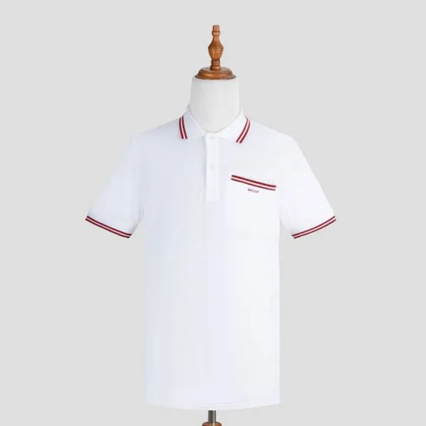Áo Polo Nam Bally 603842-50-70 Màu Trắng - Thời trang - Vua Hàng Hiệu
