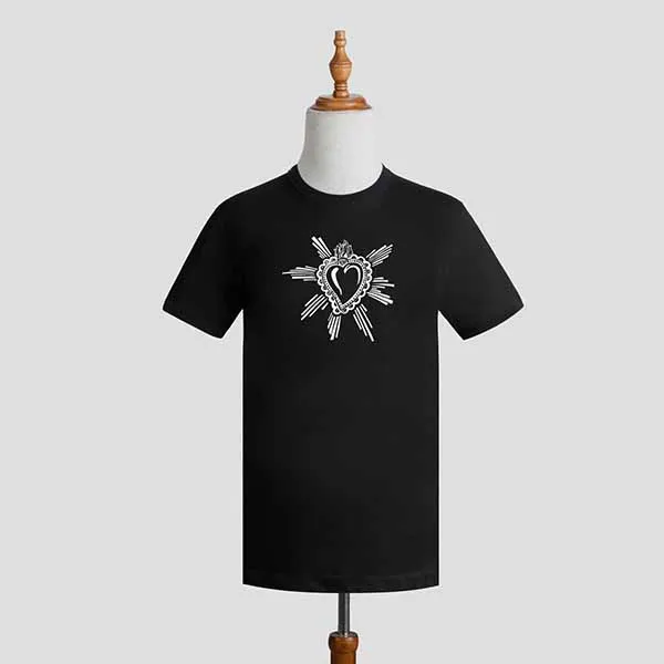 Áo Phông Nam Dolce & Gabbana D&G Logo Trái Tim G8HI7T G7VJV Màu Đen