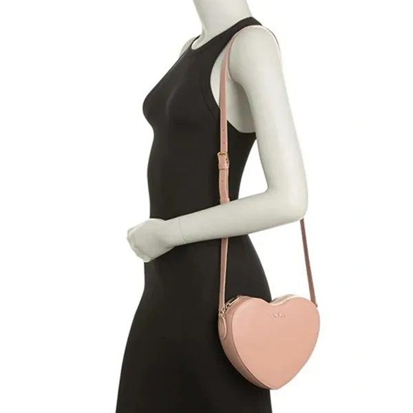 Túi Đeo Chéo Furla Lilli Heart Crossbody Bag In Moonstone Màu Hồng