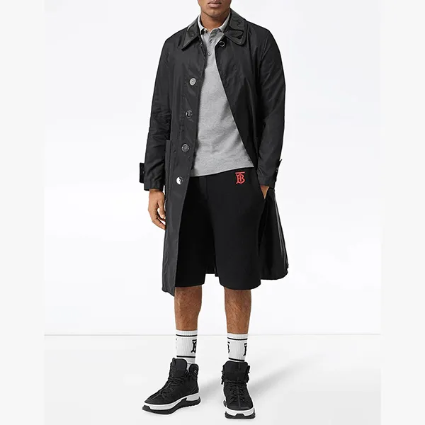 Áo Polo Burberry Icon Stripe Detail Polo Shirt Màu Xám