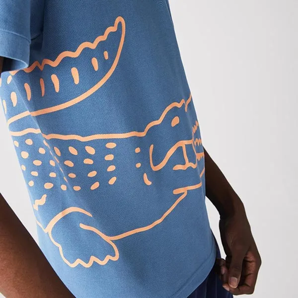 Áo Polo Lacoste Men’s Regular Fit Crocodile Print Ph9739-776 Màu Xanh Blue Size XS - Thời trang - Vua Hàng Hiệu