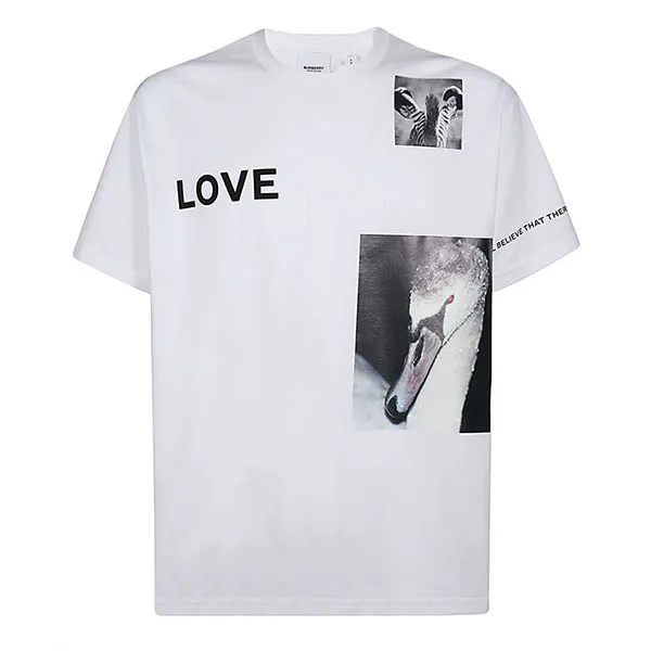 Áo Phông Burberry 8031311 1005 Montage T-Shirt White Màu Trắng Size XXS - Thời trang - Vua Hàng Hiệu