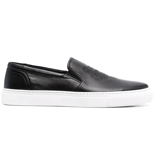 Giày Slip On Kenzo K-Skate Tiger Sneakers FB55SN100L73 Màu Đen Size 41